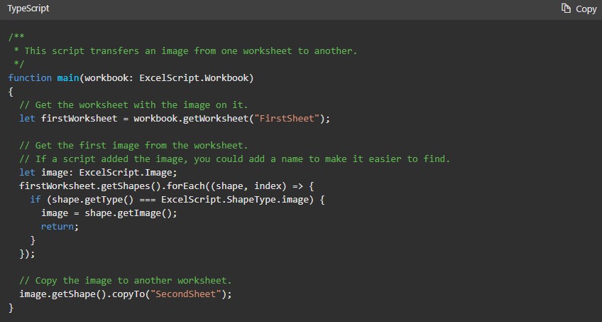 Excel + Office Scripts